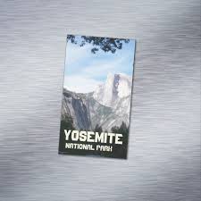 Half Dome Framed By Branches Business Card Magnet Printing Business Cards Magnetic Business Cards Business Cards
