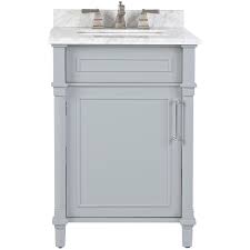 Shop joss & main for stylish 20 inch bathroom vanity to match your unique tastes and budget. Aberdeen 24 In W X 20 In D Bath Vanity In White With Carrara Marble In Stock Hardwarestore Delivery