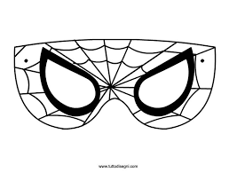 Maschera Dell Uomo Ragno Da Colorare Tuttodisegni Com Maschera Addobbi Di Carnevale Disegni Da Colorare