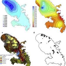 rainfall temperature soil types and sampling locations on