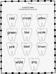 Color Words Dental Health February Themes Dental Health Crafts Dental Health Activities Dental Health Week