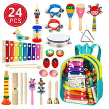 12 toy musical instruments for kids. 24pcs Musical Percussion Instrument Set Toddler Musical Education Instruments Toys Wooden Percussion Toys And Rhythm Instruments For Girls Boys Sale Banggood Com