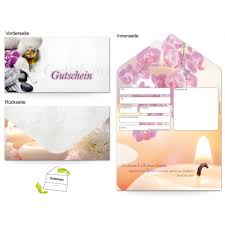Haben sie noch kein geschenk? Gutescheinvorlage Massage Kerzen In Hochglanzend Stempel Geeignet