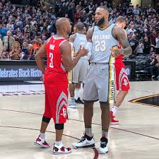Chris Paul And Lebron James Ahead Of Their Primetime Game On Abc 2 3 18
