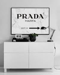 Prada Marfa Print Prada Marfa Art Marble Decor Prada Poster Fashion Print 24x36 Print High Fashion Marble Prin Dorm Room Decor Marble Decor Room Makeover