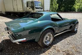 Image result for Blue Green 1973 Corvette