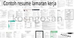 Check spelling or type a new query. Contoh Resume Lamaran Kerja Umum Yang Menarik Dan Berkualitas Kosngosan