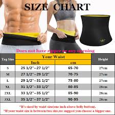 Men Women Waist Trainer Weight Loss Belt Slimmer Body Shaper Tummy Trimmer Band