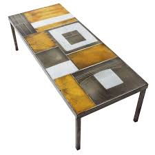 Roger Capron Ceramic Coffee Table 1960s From A Unique Collection Of Antique Tiled Coffee Table Mosaic Table Top Table Furniture