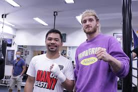 This time it's all about boxing immortality for manny pacquiao. Manny Pacquiao On Twitter Honored To Have Loganpaul Come By Wildcardboxing1 Today After Watching Me Work Out He Said He Was Glad He Fought Mayweather Instead Of Me Https T Co Hac3uxarrr