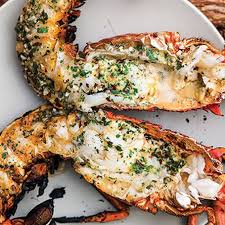 Grilled Lobster With Garlic Parsley Butter Recipe Yummly Recipe Lobster Recipes Recipes Grilled Lobster