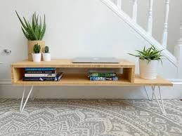Bamboo Tv Unit Tv Stand Mid Century Modern Tv Unit Side Table Coffee Table Minima Minimalist Coffee Table Minimalist Home Decor Coffee Table Design