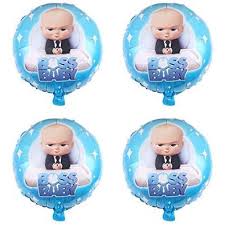 4 Pcs Baby Boss Balloons Party Supplies 18 Inch Large Balloons For Baby Boss Theme Birthday Party Decorations Walmart Com