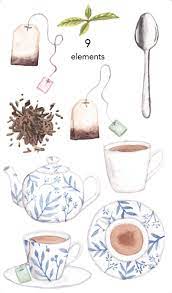Watercolor Clipart Tea Clipart Watercolour Clipart Set Commercial Use Png Files Tea Pot Party Clip Art Green Tea Png Digital In 2021 Watercolor Illustration Watercolor Clipart Tea Art