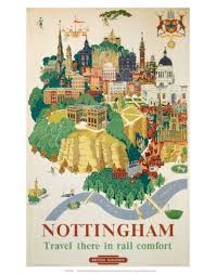 Nottingham Br C 1953 Print Allposters Com Retro Travel Poster Travel Posters Vintage Travel Posters