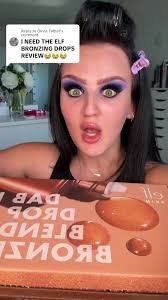 Replying to@oliviatalbot1181 ELF DUPING EVERYTHING 😳😳#elf #makeup  #bronzingdrops #dupe #affordablemakeup