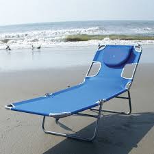 Blue Chaise Lounge Beach Chair With Rustproof Steel Frame Beach Chairs Chaise Lounge Chair Outdoor Chaise