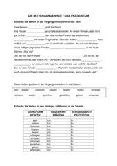 Unregelmäßige verben im präsens 1 Deutsch Arbeitsmaterialien Prasens Prateritum Mitvergangenheit 4teachers De