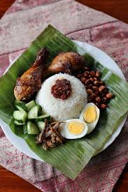 This is a typical malay breakfast dish. Nasi Lemak Ang Sarap