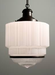 Two Matching Antique Art Deco Skyscraper Pendant Lights C 1930 S Preservation Station Nashville Tn Art Deco Bathroom Art Deco Home Milk Glass Decor