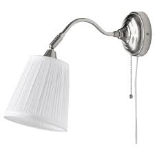 Arstid Wall Lamp Nickel Plated White Ikea Wall Lamp Lamp Clear Light Bulbs