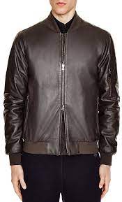 Bloomingdale S Z Zegna Slim Fit Lamb Leather Bomber Leather Bomber Zegna Mens Bomber