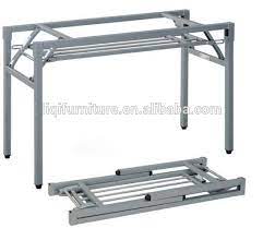 Shop our selection of quality folding tables and chairs available in a variety of styles and sizes to complement your wood & metal (1). Folding Table Frame With Under Metalmesh Lq F002 Buy Steel Dining Table Frame Folding Steel Table Frame Metal Table Frames Product On Alibaba Com