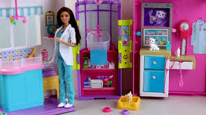 No pet carriers, no waiting rooms, no hassle. Doll Barbie Pet Care Center Unboxing Review Animal Hospital Barbie Doctor 2017 New Christmas Toys Youtube