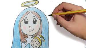 La virgen volvió a aparecerse a la mujer en otras oportunidades para darle distintos mensajes. Como Dibujar A La Virgen Para Navidad Paso A Paso Facil Dibujos De Navidad A Color Para Ninos Youtube
