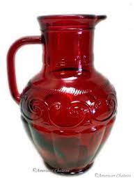 Ruby red bohemian glass vase gold accents raised enamelled floral decoration boh. Pin On Red Glass