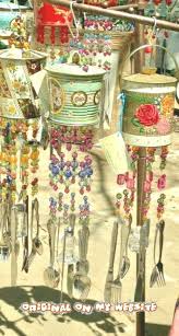 Beaded Wind Chimes Ideas Salvaged Tin Cans To Beautiful Wind Chimes Beadedwindchimesboho Perlenwindspiele Perlen Tin Can Art Wind Chimes Diy Wind Chimes