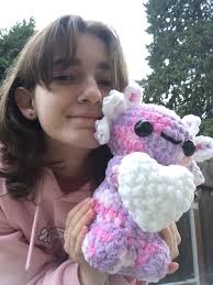 Crochet Heart Axolotl Crochet