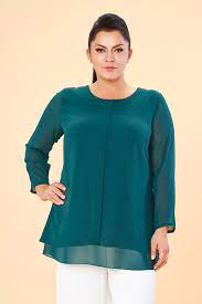 lilas xxl yesil sifon buyuk beden tunik online satis indirimli satin al moda stilleri tuni k gomlek elbi se