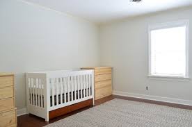 Ppg timeless interior paint and primer is perfect for a nursery with its outstanding washability, scrubbability and stain resistance. Young House Love One Young Family One Old House Love Neutral Paint Color Childrens Bedrooms Woodland Nursery Theme