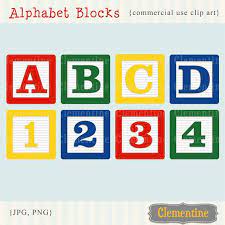 Alphabet Blocks Clip Art Images Baby Blocks Clip Art Alphabet Clip Art Royalty Free Images Instant Download Vocal E Cumple