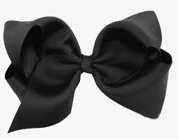 Add a little pizzazz to your 'do with this set of 2 black velvet hair bows from blackheart. Black Bow Ribbon Transparent Image Girls Ribbon Hair Bows Boutique Hair Clip Hairpin Baby Free Transparent Png Download Pngkey