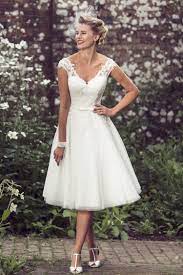 Brighton Belle Collection By True Bride Lottie For Stockists Email Info Truebri Tea Length Wedding Dress Vintage Wedding Dresses Short Wedding Dress Vintage