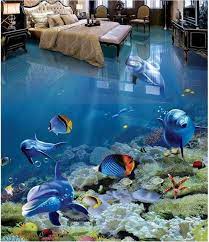 Bathroom living room epoxy flooring. These 3d Epoxy Floors Can Turn Any Floor In Your Home Into Ocean Waves Rivers Green Landscapes And More