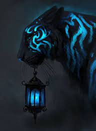 Neon animal wallpaper allows you to set wallpaper and backgrounds with exquisite neon designs and animals with all their beauty and grace. Hd Wallpaper Jade Mere Tiger Lantern Neon Concept Art Animals Wallpaper Flare