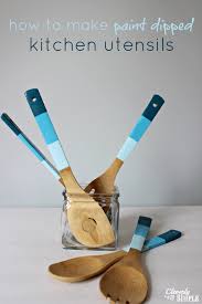 There are also many more reasons. Diy Gift Idea Paint Dipped Kitchen Utensils Cleverly Simple