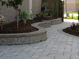 Raised Flower Beds With A Walkway Would Look Great In Our Front Yard Front Yard Landscaping Patio Landscaping Raised Garden