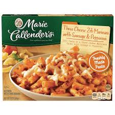 For an italian classic, try this baked ziti recipe from food network kitchen. Marie Callender S Pepperoni Sausage Ziti Dinner 13 Oz Instacart