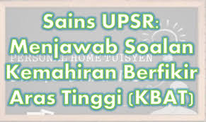Bank soalan percubaan bagi tahun 2019 untuk semua negeri. Sains Upsr Menjawab Personal Home Tuisyen Cikgu Shahrul Facebook