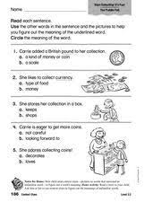 Context Clues Grades 2 And 3 2nd 3rd Grade Worksheet Context Clues Context Clues Worksheets Learn Arabic Online