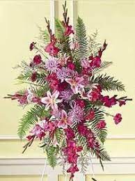 Sacred Garden Spray Flower Delivery Oriental Lily Sympathy Flowers