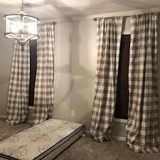 Black And Cream Buffalo Check Curtains Black And White Buffalo Check Curtains Rod Pocket Can Add Etsy In 2020 Buffalo Check Curtains Check Curtains Curtains