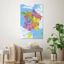 Quelle est la carte de belgique ? Carte De France 2017 Poster Karte Von Frankreich 2017 Poster Grossformat Jetzt Im Shop Bestellen Close Up Gmbh