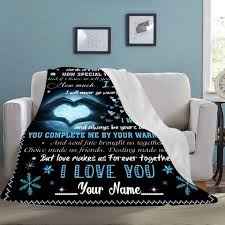 Take something that he treasures, and get it. Personalized Blanket Blanket Gift To My Husband Words Are Not Enough To Express How Special You Are To Me Anniversary Gift Birthday Gift T Shirt Store
