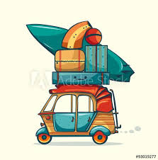 Auto Rickshaw And Laggage Vacation Trip Buy This Stock Vector And Explore Similar Vectors At Adobe Stock Vacation Trips Illustration Art Paper Artwork