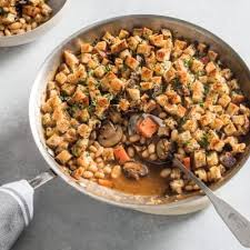 White Bean And Mushroom Gratin Cook S Illustrated Recipe Cooking Dried Beans Stuffed Mushrooms Cooks Illustrated Recipes